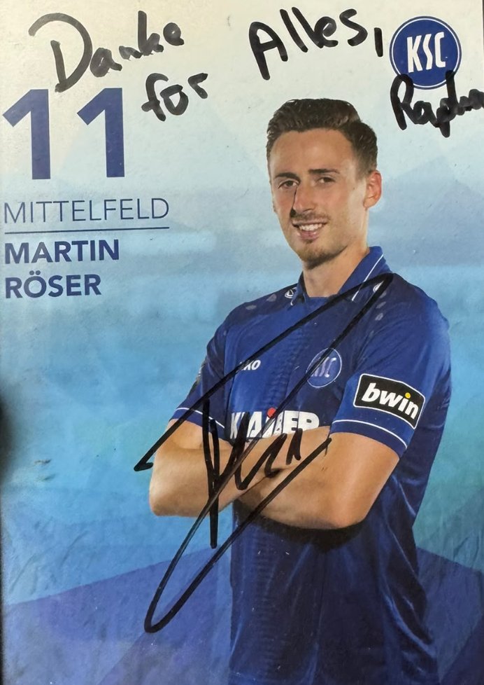 Autogrammkarte Martin Röser