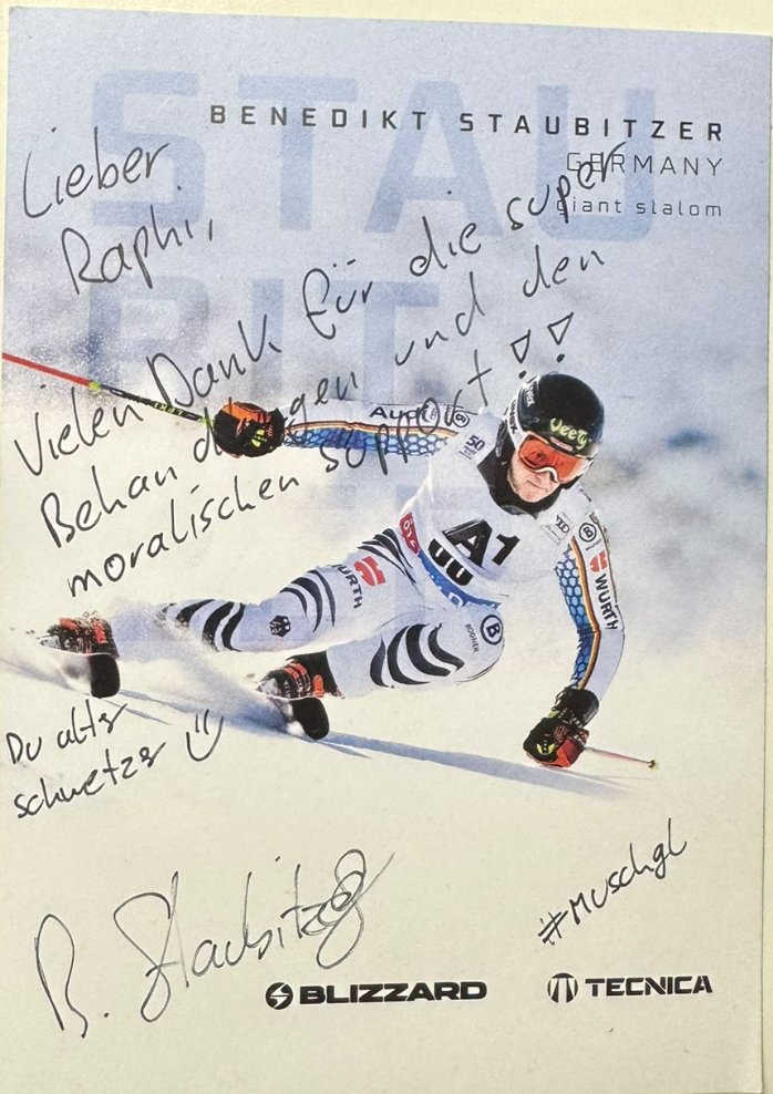 Autogrammkarte Benedikt Staubitzer